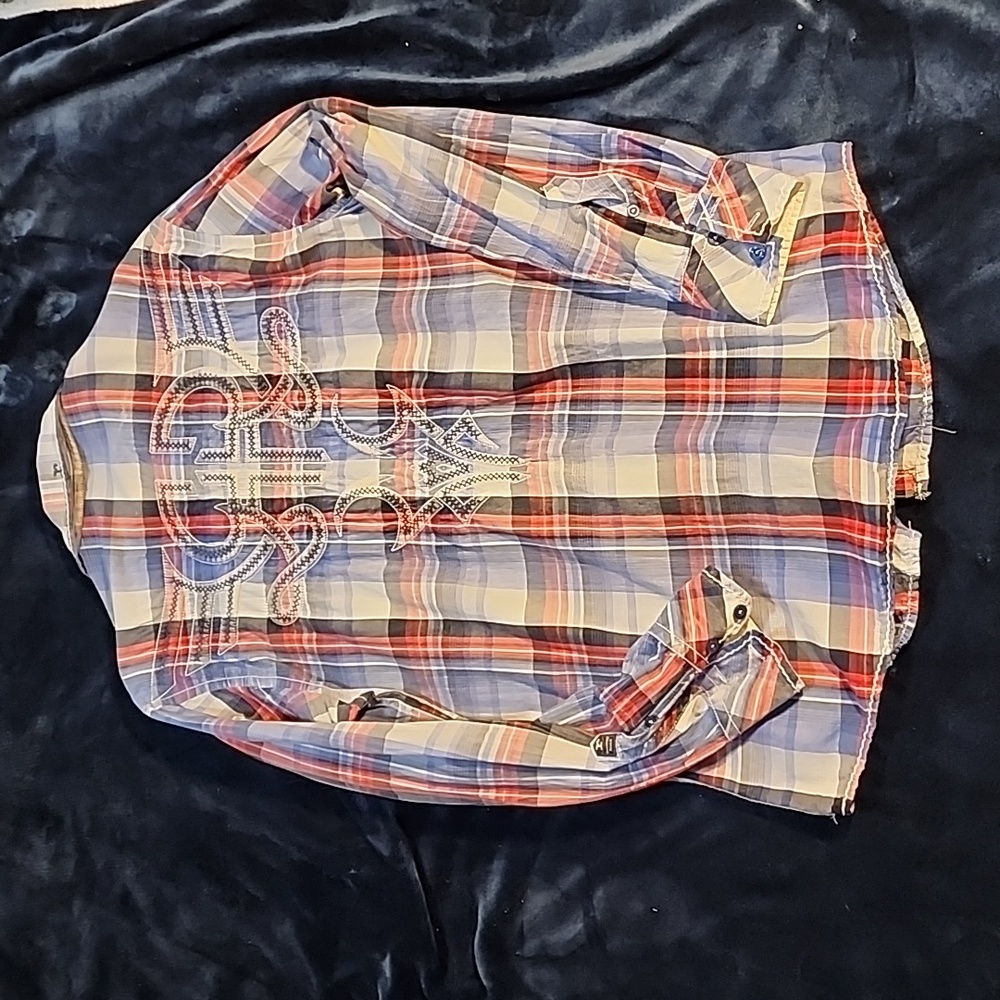 Roar Button Up Shirt "Discernment" Size L